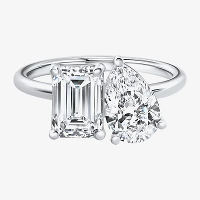Womens 3 1/2 CT. T.W Lab Grown White Diamond 14K Gold Cocktail Ring