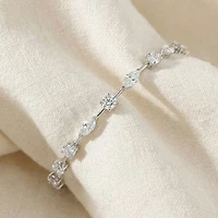 Womens 8 Ct.T.W. Lab Grown White Diamond 14K Gold 7 Inch Tennis Bracelet