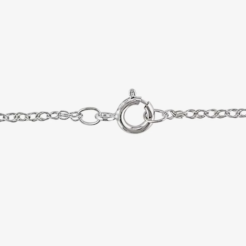 Womens 3 CT. Lab Grown White Diamond 14K Gold Heart 18 Inch Pendant Necklace