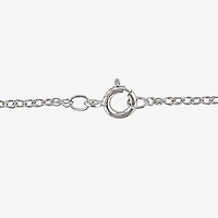 Womens 2 CT. Lab Grown White Diamond 14K Gold Oval 18 Inch Pendant Necklace
