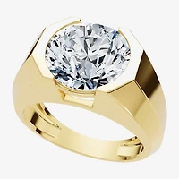 (F-G /Vs1-Vs2) Mens 5 CT. T.W. Lab Grown White Diamond 14K Gold Round Solitaire Engagement Ring