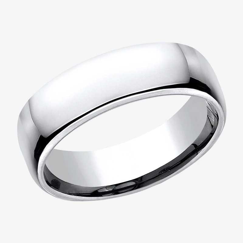 Mens Comfort Fit 6.5mm Polished Cobalt Wedding Band