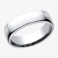 Mens Comfort Fit 6.5mm Polished Cobalt Wedding Band
