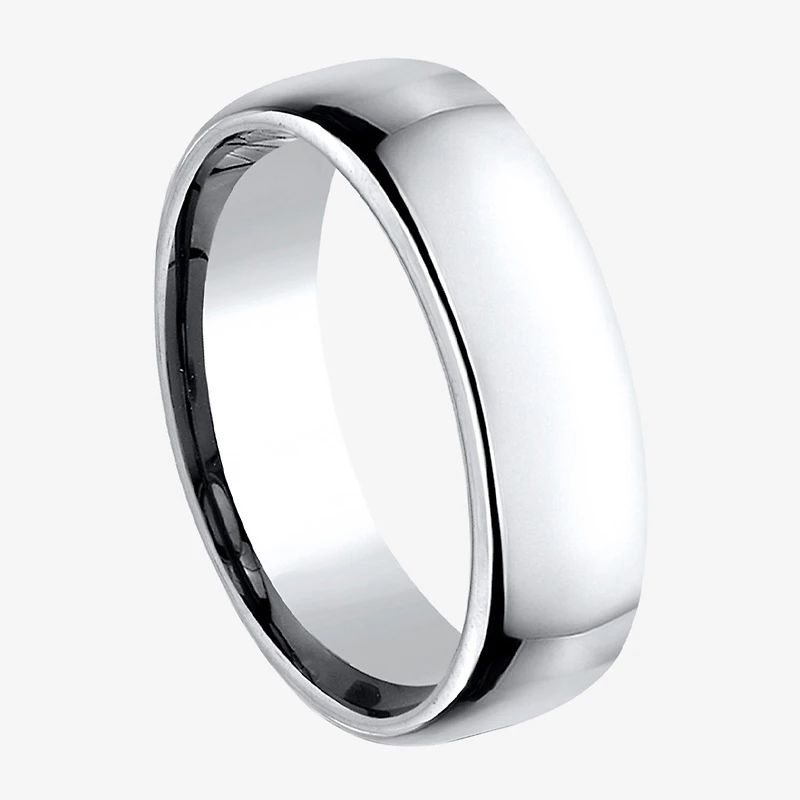 Mens Comfort Fit 6.5mm Polished Cobalt Wedding Band