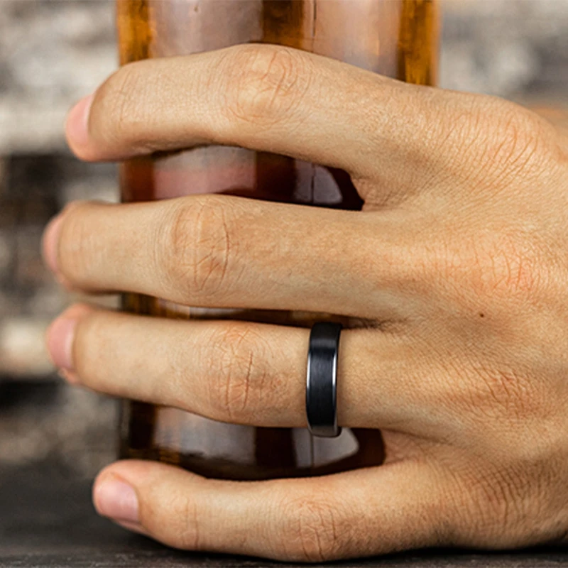 Mens 6MM Titanium Wedding Band