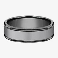 Mens 7mm Tantalum Dark Grey Powder Coated Wedding Band