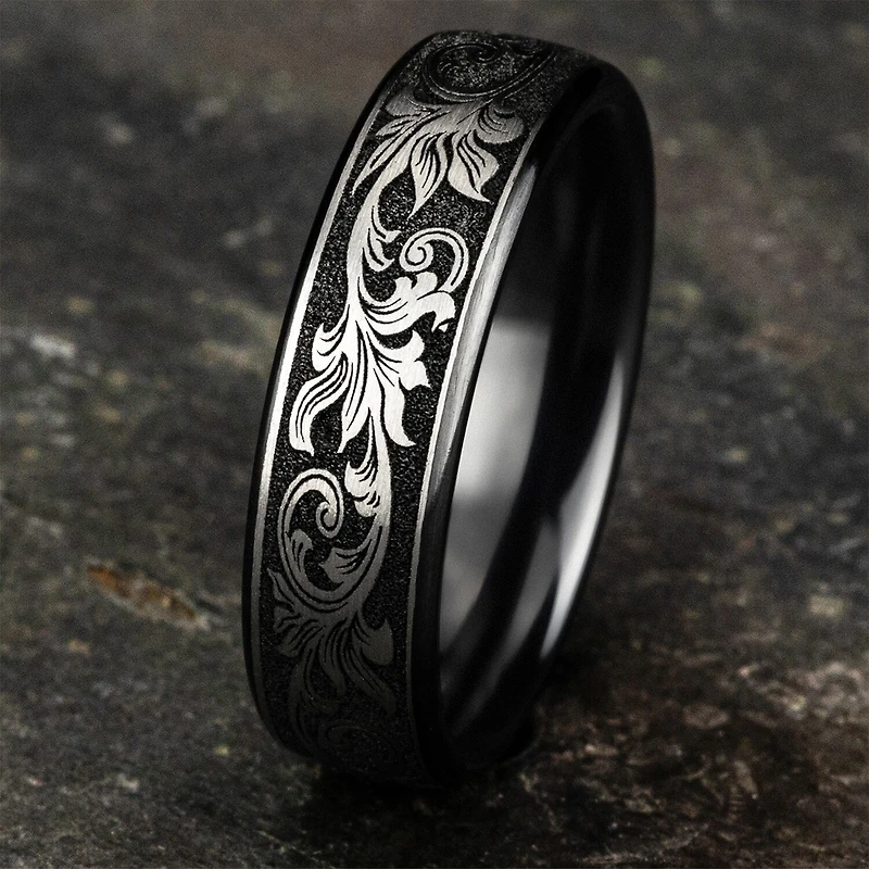 Mens 6.5MM Titanium Wedding Band