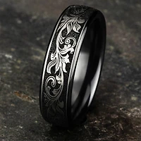 Mens 6.5MM Titanium Wedding Band