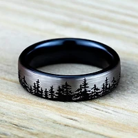 Mens 6.5MM Titanium Wedding Band