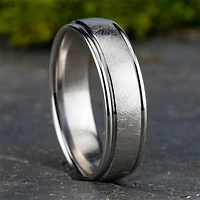 Mens 6.5MM Cobalt Wedding Band