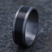 Mens 8MM Tantalum Titanium Wedding Band