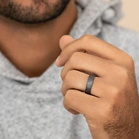 Mens 6MM Tantalum Wedding Band