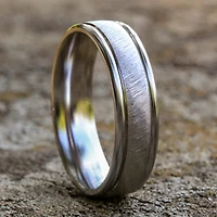 Mens 6MM 10K Gold Wedding Band