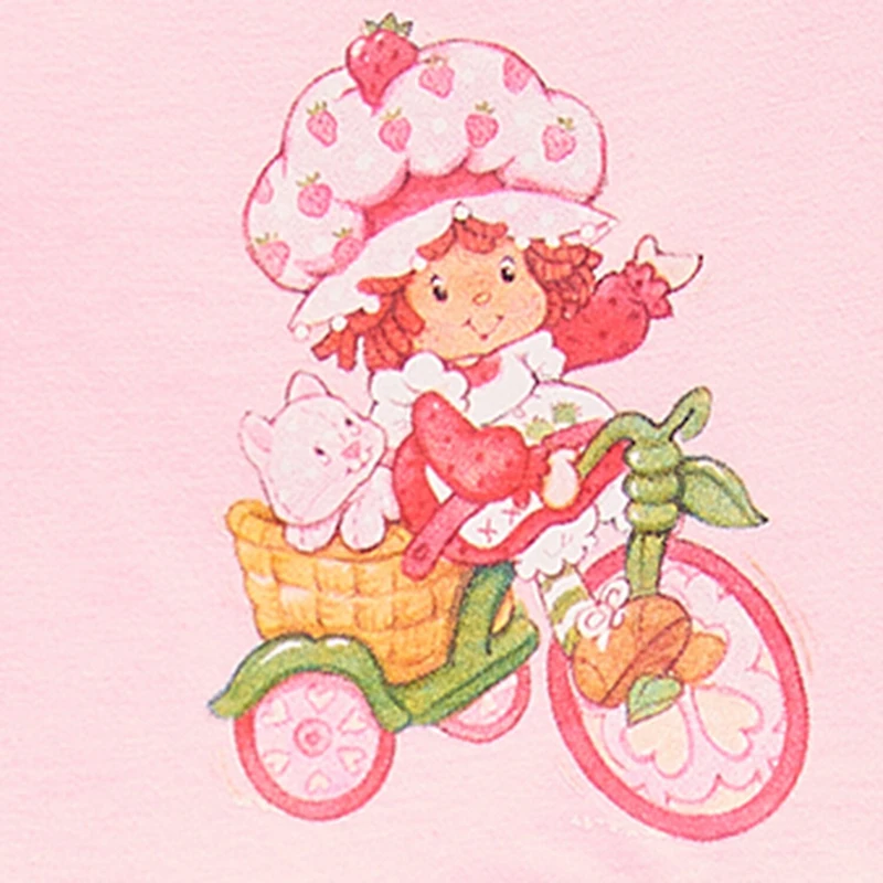 Toddler Girls Sleeveless Flutter Strawberry Shortcake A-Line Dress