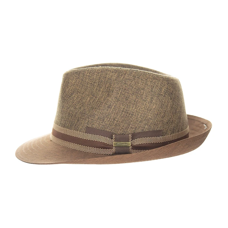 Biltmore Club Stripe Trim Matte Toyo Mens Fedora