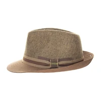 Biltmore Club Stripe Trim Matte Toyo Mens Fedora