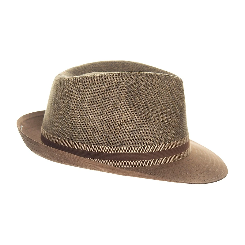 Biltmore Club Stripe Trim Matte Toyo Mens Fedora