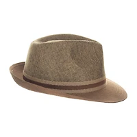 Biltmore Club Stripe Trim Matte Toyo Mens Fedora