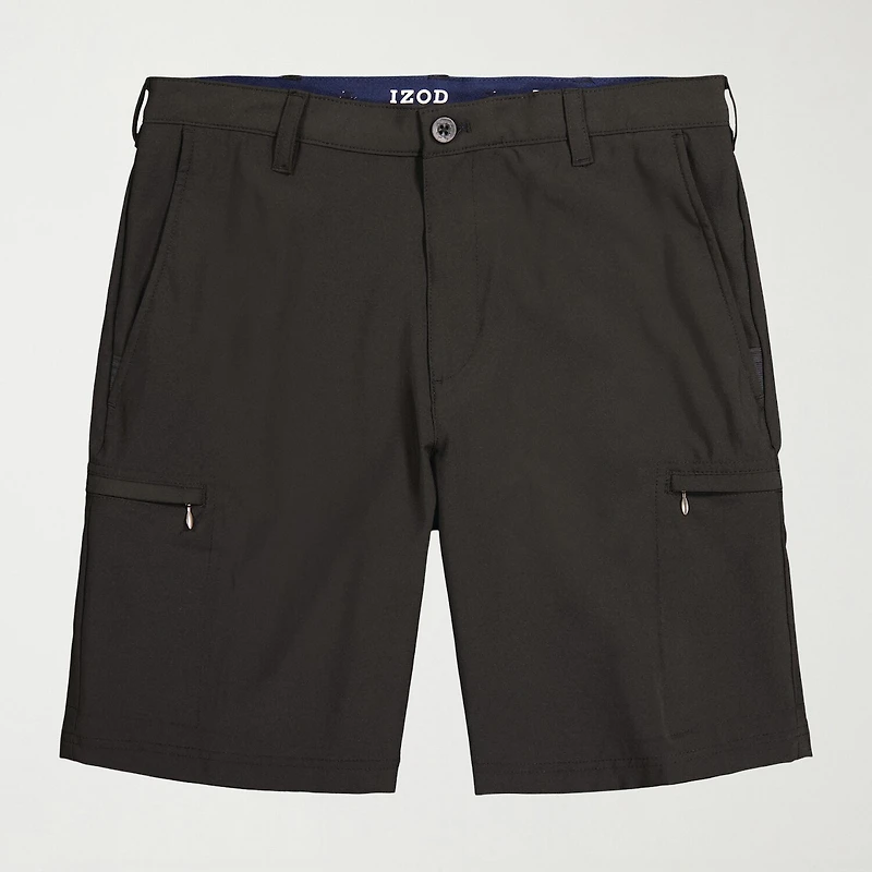 IZOD Swingflex Golf Mens 9 1/2" Stretch Fabric Quick Dry Cargo Short