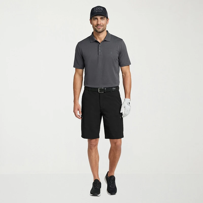 IZOD Swingflex Golf Mens 9 1/2" Stretch Fabric Quick Dry Cargo Short