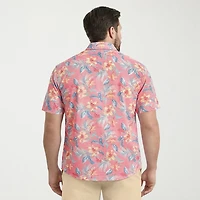 IZOD Sunshield Performance Big and Tall Mens Classic Fit Short Sleeve Polo Shirt