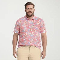 IZOD Sunshield Performance Big and Tall Mens Classic Fit Short Sleeve Polo Shirt