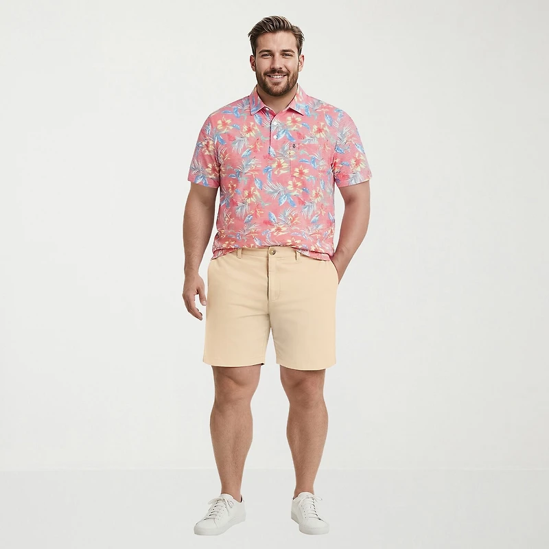 IZOD Sunshield Performance Big and Tall Mens Classic Fit Short Sleeve Polo Shirt