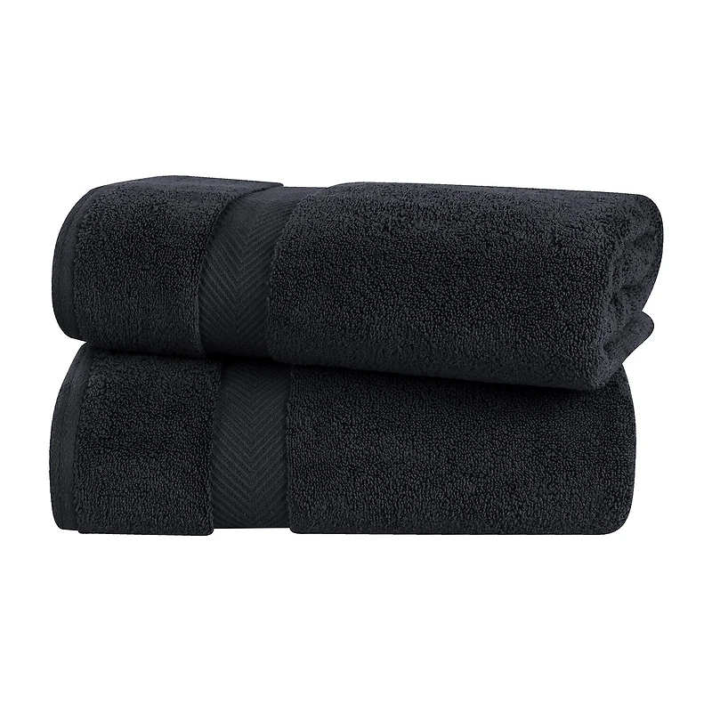 SUPERIOR® Zero Twist Cotton Chevron 2-pc. Bath Sheet