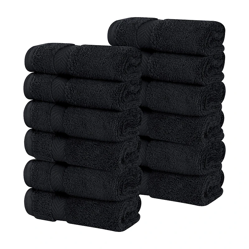 SUPERIOR® Zero Twist Cotton 12-pc. Quick Dry Washcloth