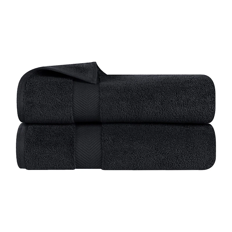 SUPERIOR® Zero Twist Cotton Chevron 2-pc. Quick Dry Bath Towel Set