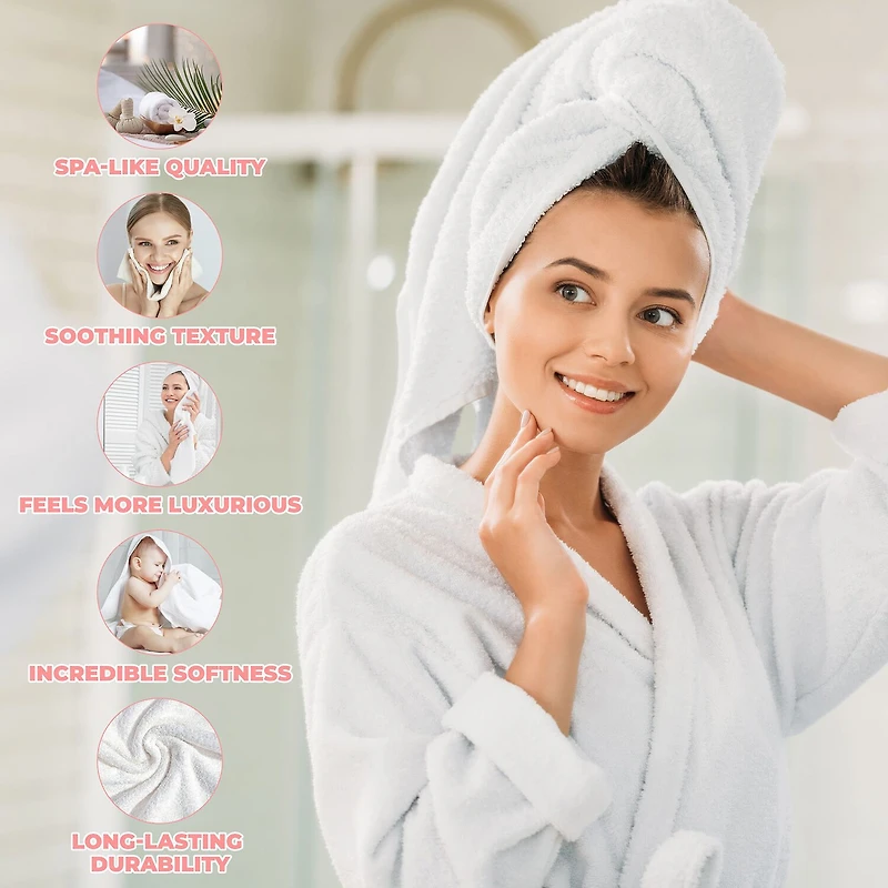 SUPERIOR® Zero Twist Cotton Chevron 2-pc. Quick Dry Bath Towel Set