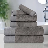 SUPERIOR® Sera Hypoallergenic Rayon From Bamboo Multi-Size 6-pc. Bath Towel Set