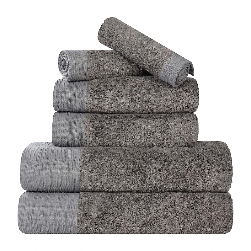 SUPERIOR® Sera Hypoallergenic Rayon From Bamboo Multi-Size 6-pc. Bath Towel Set