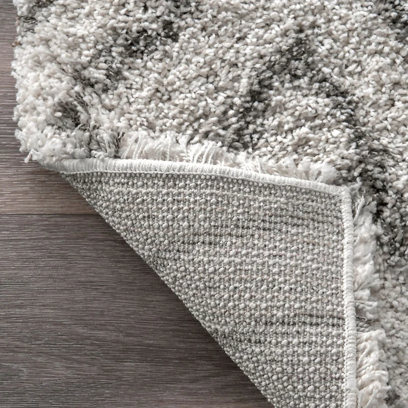nuLoom Willette Diamond Shaggy Rectangular Rug