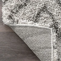 nuLoom Willette Diamond Shaggy Rectangular Rug