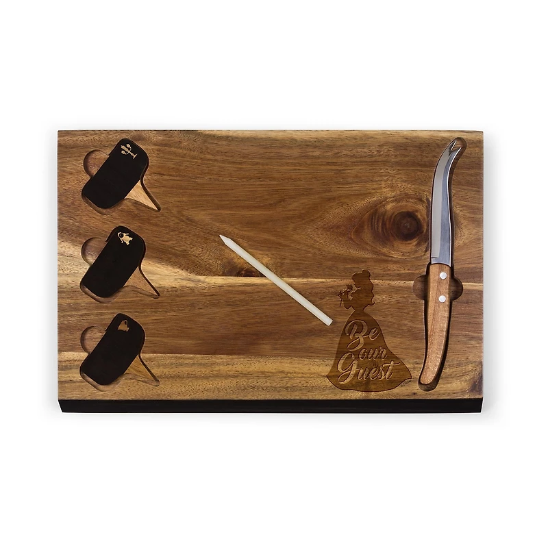 Picnic Time Delio-Beauty And The Beast 6-pc. Wood Cheese Board Set