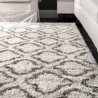 nuLoom Burma Trellis Shaggy Rectangular Rug