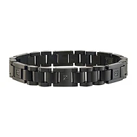 Mens Stainless Steel 8 1/2 Inch Link Bracelet