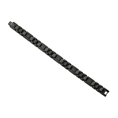 Mens Stainless Steel 8 1/2 Inch Link Bracelet