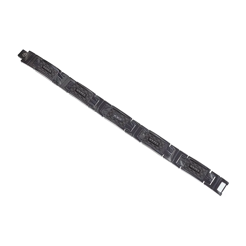 Mens Stainless Steel 8 1/2 Inch Link Bracelet
