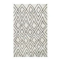 nuLoom Willette Diamond Shaggy Rectangular Rug