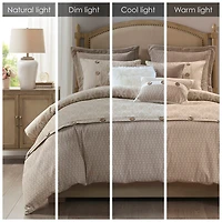 Madison Park Signature Grace Geometric Oversized Jacquard Comforter Set