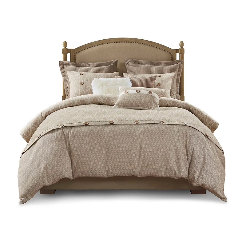 Madison Park Signature Grace Geometric Oversized Jacquard Comforter Set