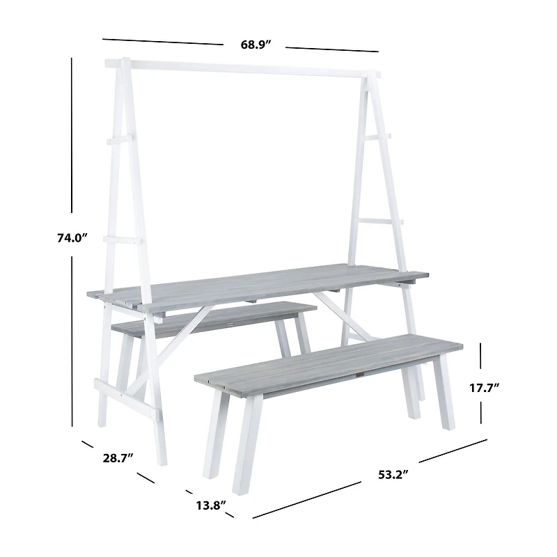 Safavieh Willamy 3-pc. Rectangular Dining Set