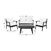 Safavieh Deacon 4-pc. Conversation Set Cushioned