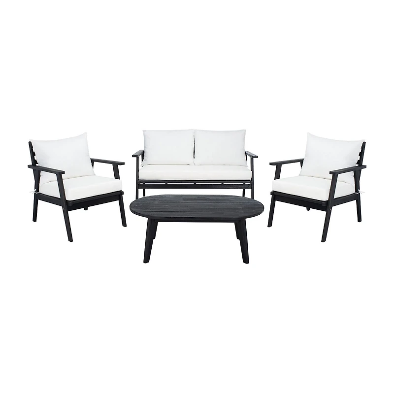 Safavieh Deacon 4-pc. Conversation Set Cushioned