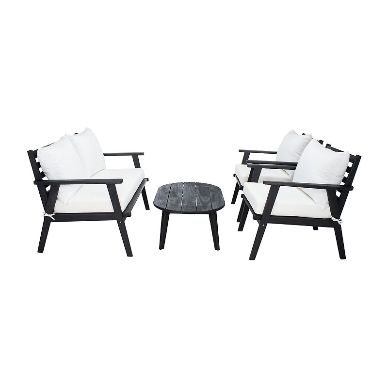 Safavieh Deacon 4-pc. Conversation Set Cushioned