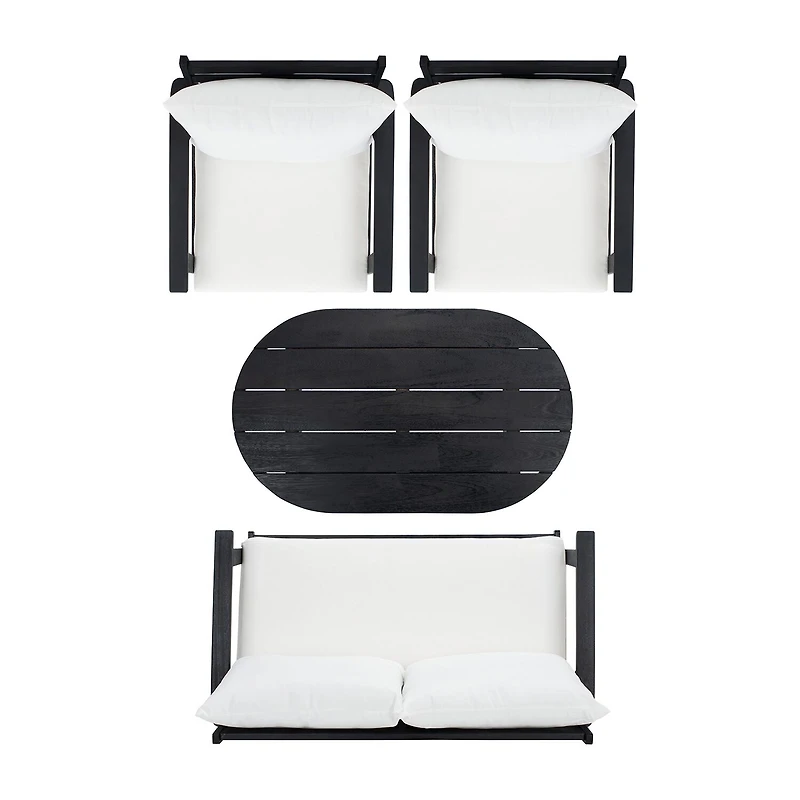 Safavieh Deacon 4-pc. Conversation Set Cushioned