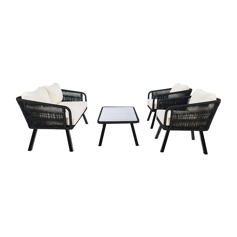 Safavieh Kerson 4-pc. Conversation Set Cushioned