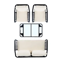Safavieh Torsla 4-pc. Conversation Set Cushioned